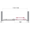 Душевая дверь 115 см BELBAGNO UNO-BF-1-115-P-Cr