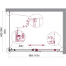 Душевой уголок BELBAGNO ACQUA-AH-1-100/90-C-Cr